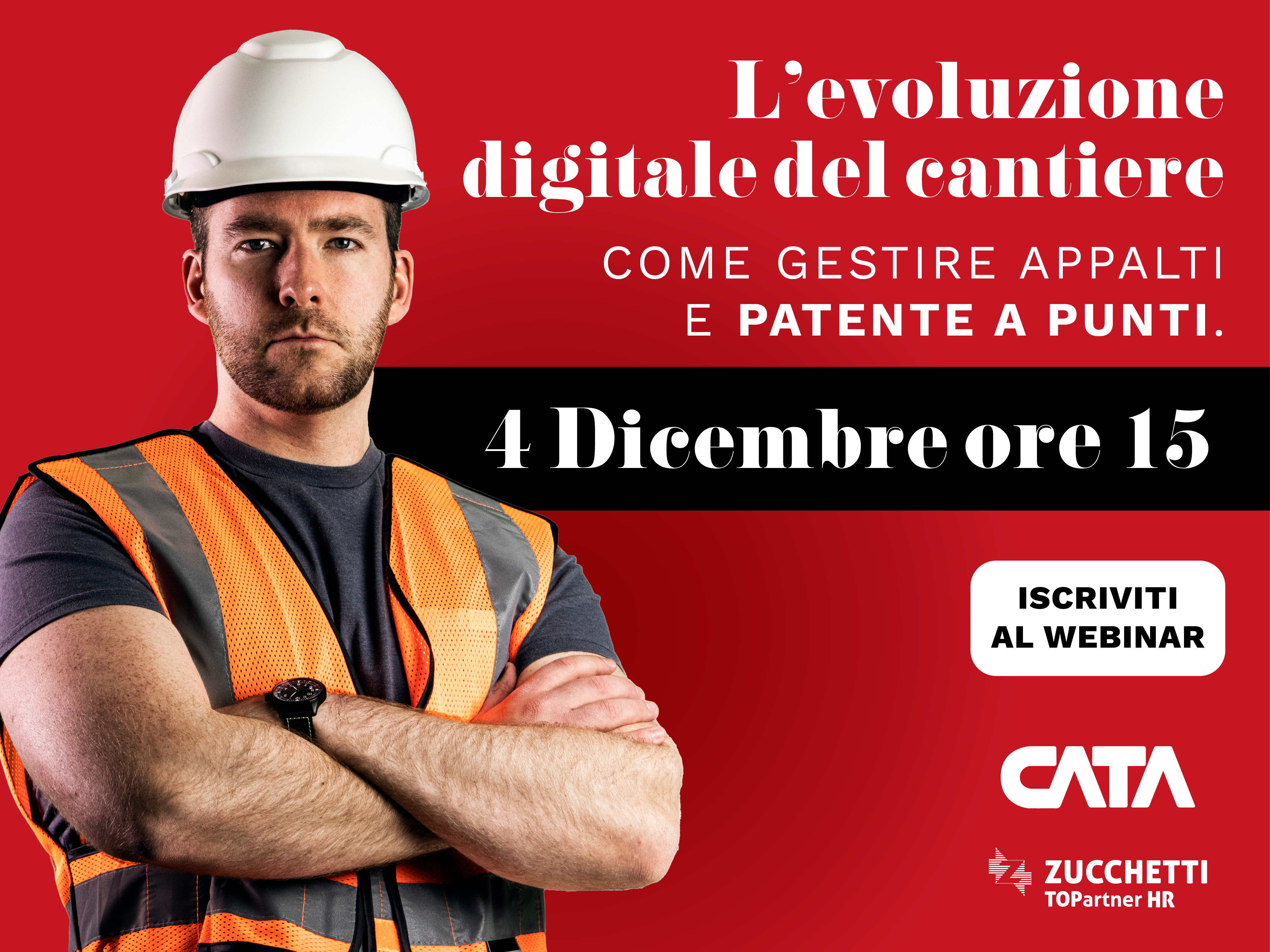 Locandina Webinar Cata su Appalti e Patente a Punti Linee Guida e Strumenti per la Conformità degli appalti